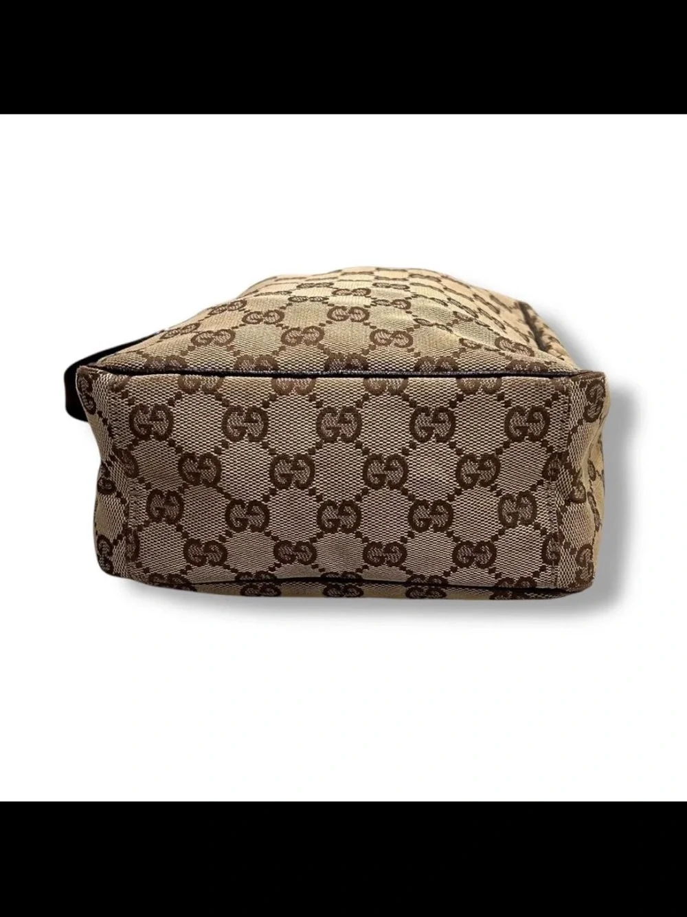 Gucci Beige & Brown GG Canvas Messenger Bag for Men